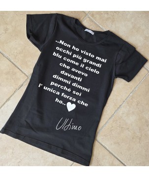 T-SHIRT IN COTONE, STAMPA ULTIMO