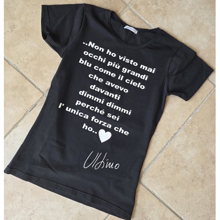 T-SHIRT IN COTONE, STAMPA ULTIMO