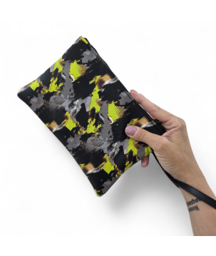 Trousse in pelle con manico da Polso,  prodotto Made in Italy