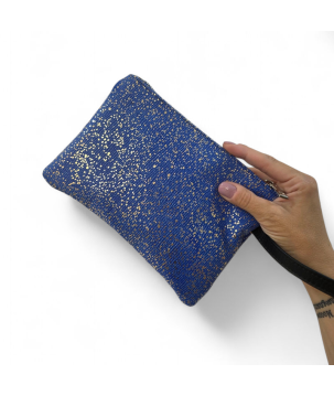 Trousse in pelle con manico da Polso,  prodotto Made in Italy