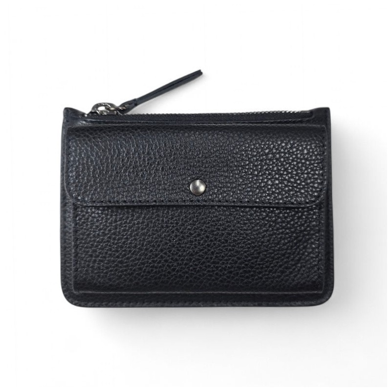 PORTAFOGLIO IN PELLE GLAMROCK, VARIANTE COLORE DEEP BLACK PORTAFOGLIO IN PELLE GLAMROCK, VARIANTE COLORE DEEP BLACK