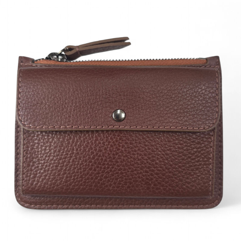 PORTAFOGLIO IN PELLE GLAMROCK, VARIANTE COLORE MOCHA PORTAFOGLIO IN PELLE GLAMROCK, VARIANTE COLORE MOCHA