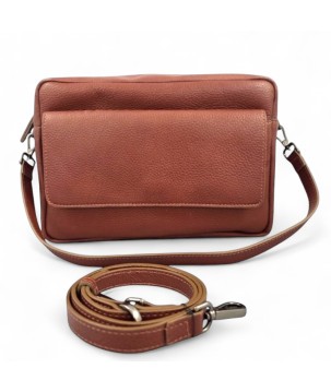 Borsa in pelle stile audace: spaziosa, versatile, funzionale.
