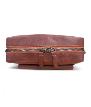BORSA IN PELLE HEAVY, VARIANTE COLORE MOCHA