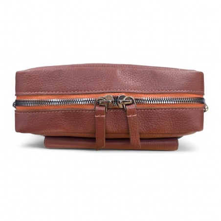 BORSA IN PELLE HEAVY, VARIANTE COLORE MOCHA