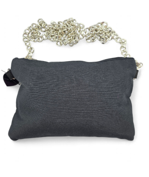 POCHETTE IN PELLE CON NOTA DIPINTA A MANO