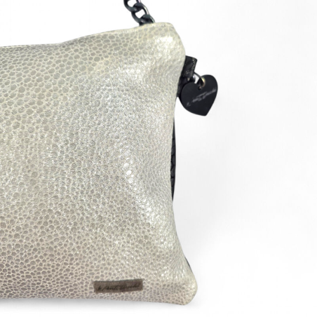 BORSA IN PELLE RICAMATA