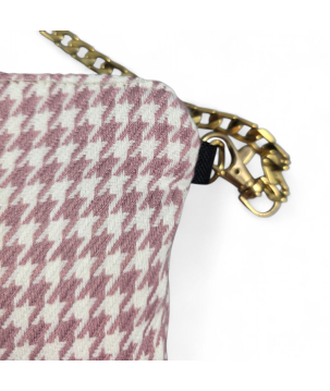 POCHETTE IN PELLE, CON CHIAVE DI VIOLINO RICAMATA, SWAROVSKI