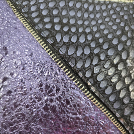 POCHETTE IN PELLE DOPPIO COLORE