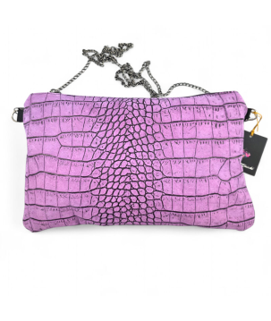 POCHETTE IN PELLE STAMPATA