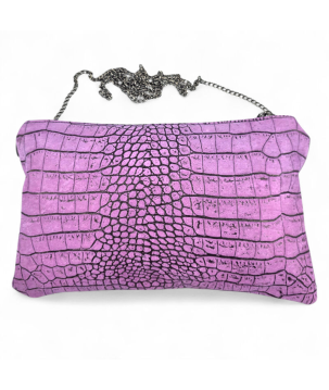 POCHETTE IN PELLE STAMPATA