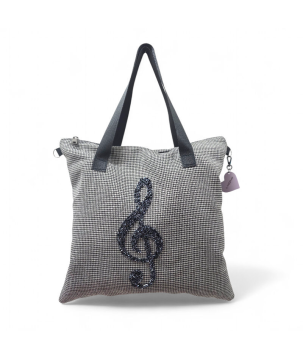 TOTE BAG, BORSA GRANDE CON RICAMO