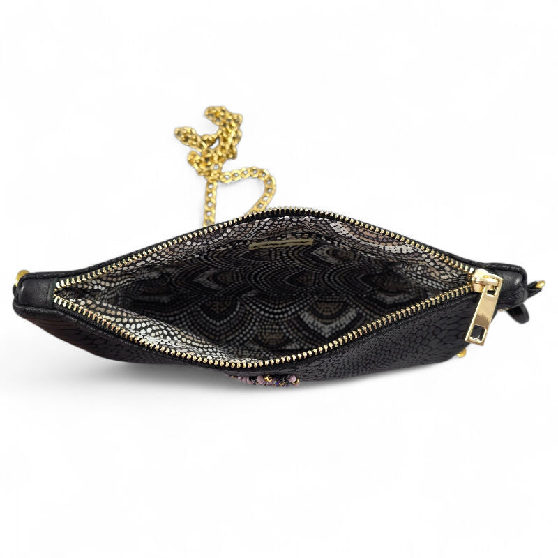 BORSA IN SIMILPELLE RICAMATA