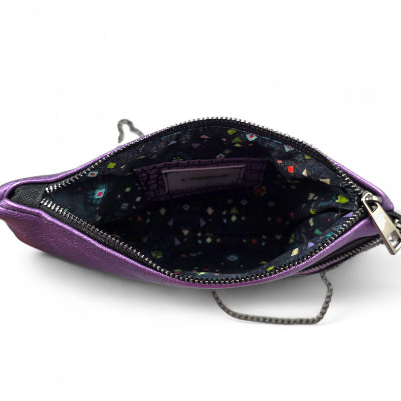 POCHETTE IN PELLE DOPPIO COLORE