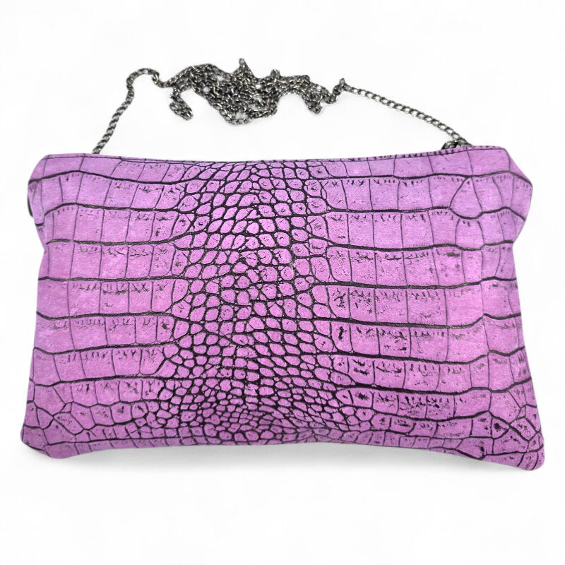 POCHETTE IN PELLE STAMPATA