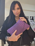POCHETTE IN PELLE STAMPATA