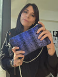 POCHETTE IN PELLE DOPPIO COLORE
