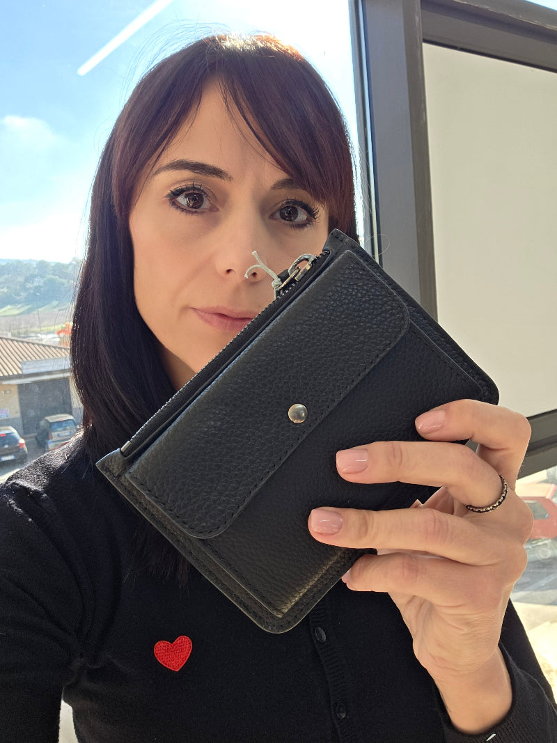 PORTAFOGLIO GLAM DEEP BLACK