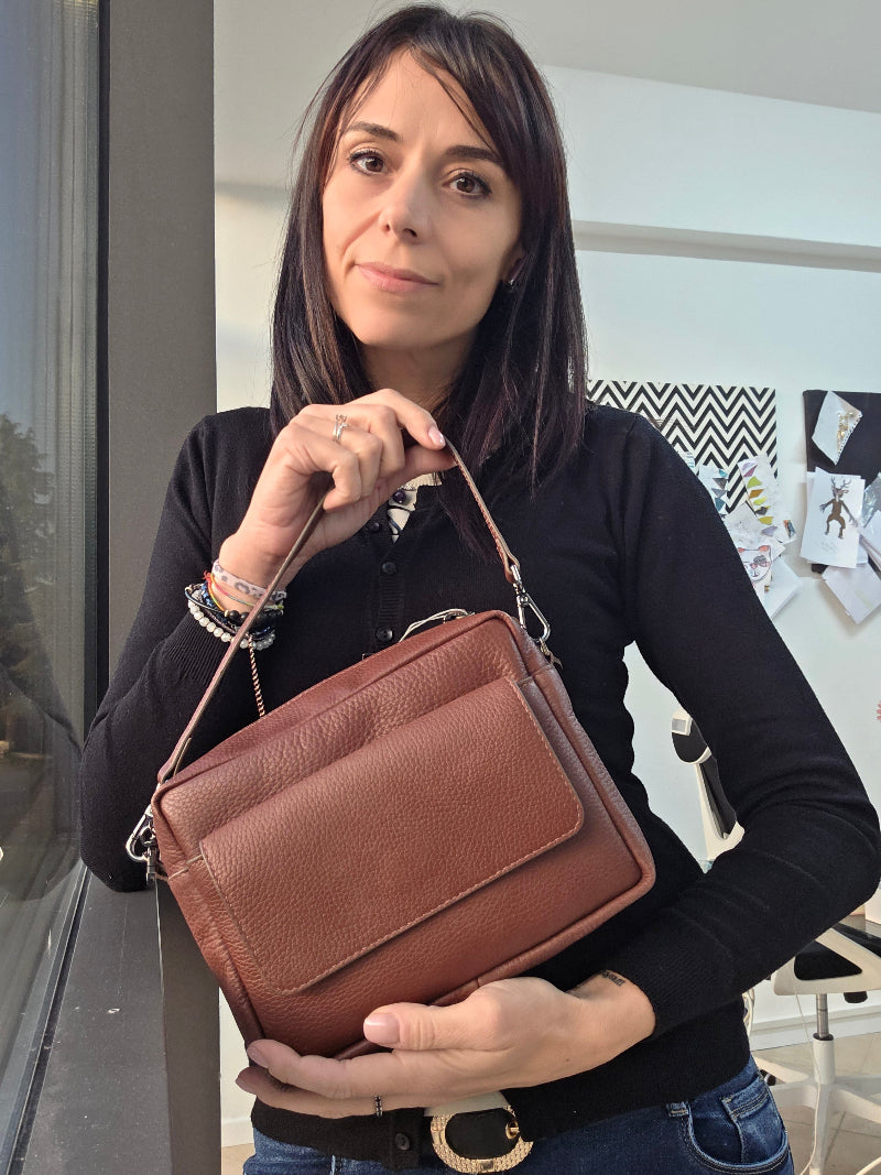 BORSA HEAVY MIDI MOCHA
