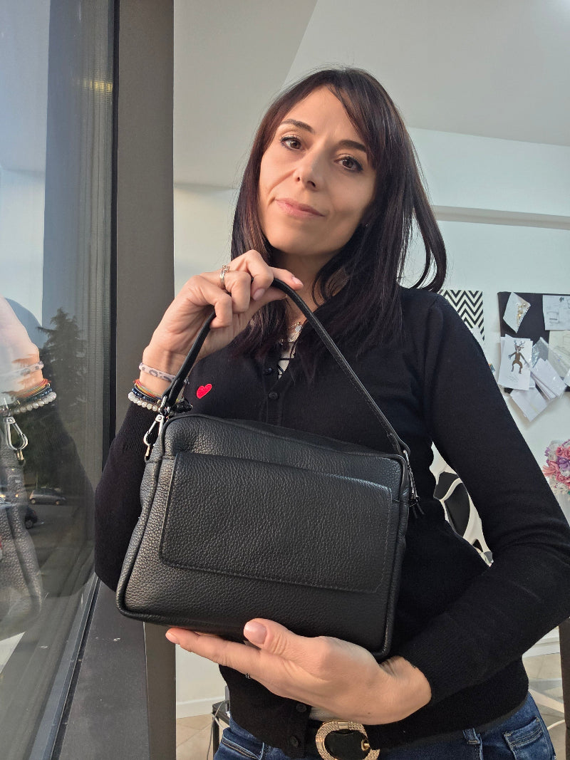 BORSA HEAVY MIDI DEEP BLACK