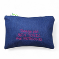 TROUSSE IN DENIM "GIN TONIC"