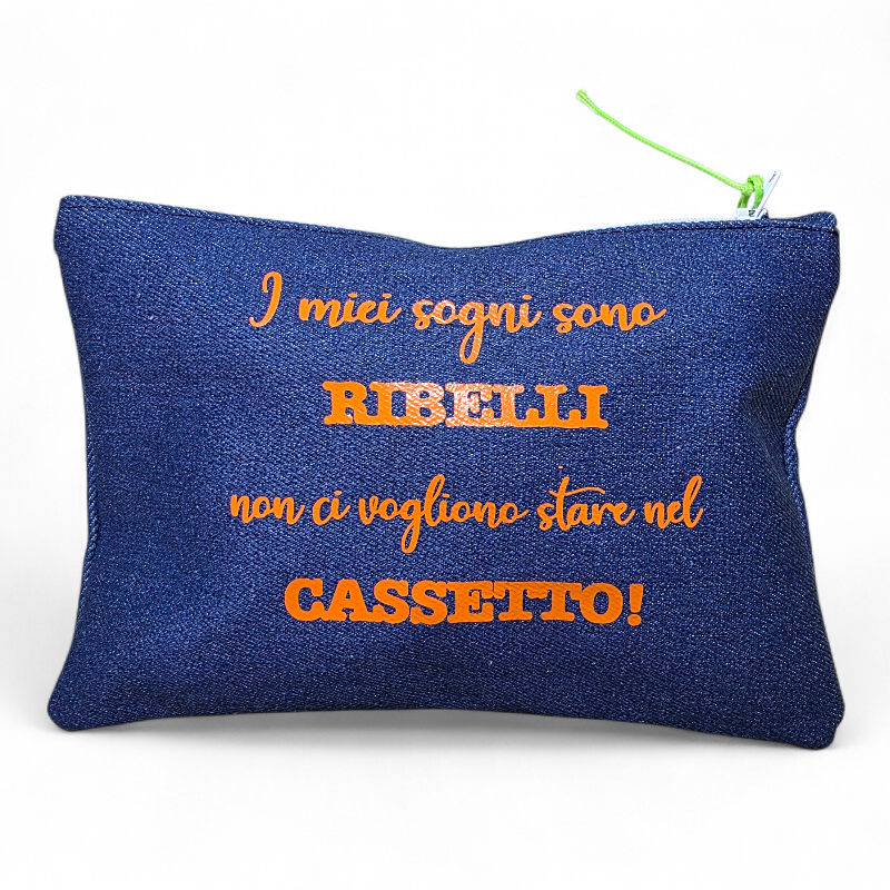 TROUSSE IN DENIM "SOGNI RIBELLI"
