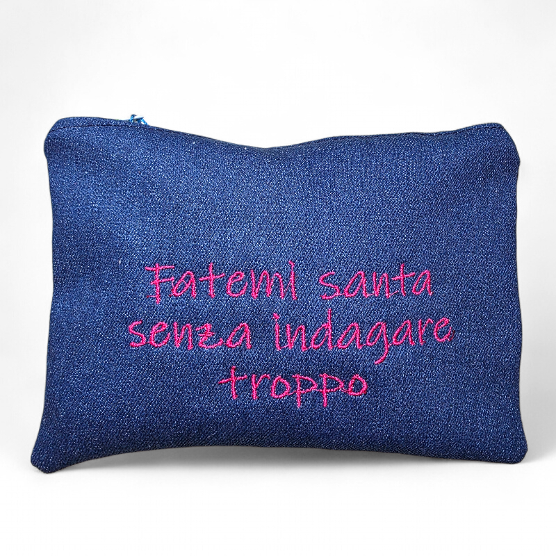 TROUSSE IN DENIM "FATEMI SANTA"