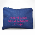 TROUSSE IN DENIM "FATEMI SANTA"
