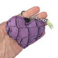 PORTACHIAVI IN PELLE STAMPATA VIOLA