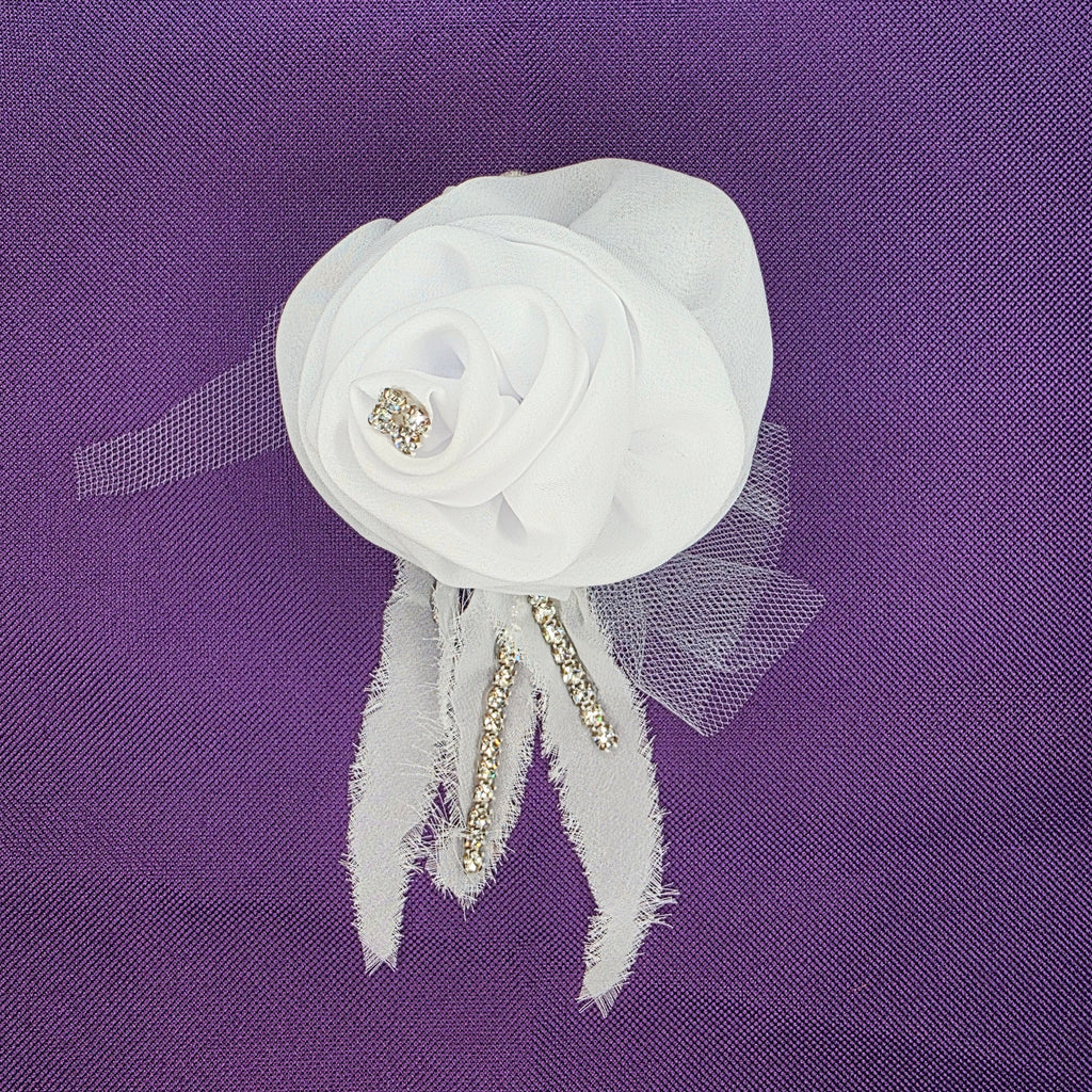 SPILLA IN GEORGETTE CON PUNTI LUCE