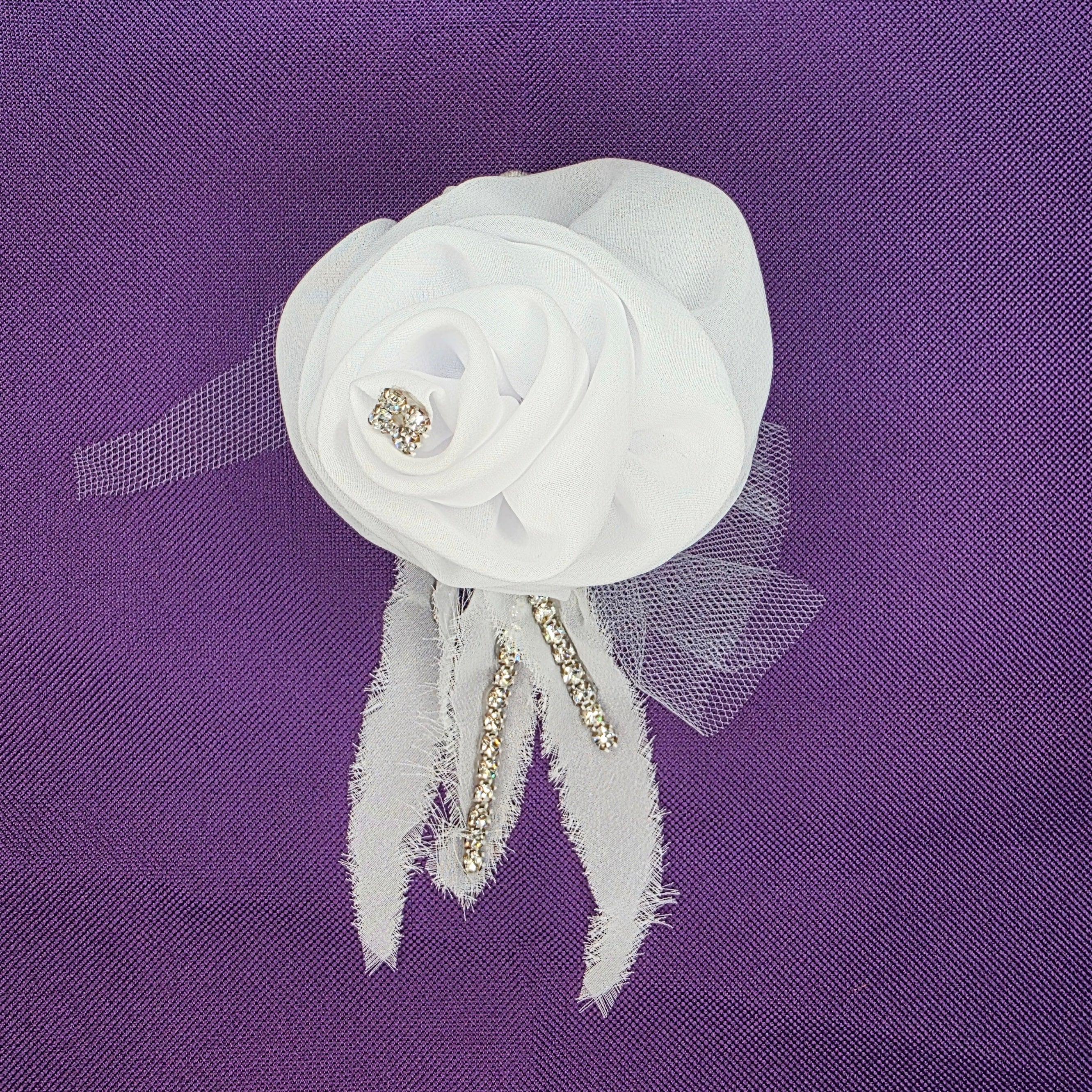 SPILLA IN GEORGETTE CON PUNTI LUCE