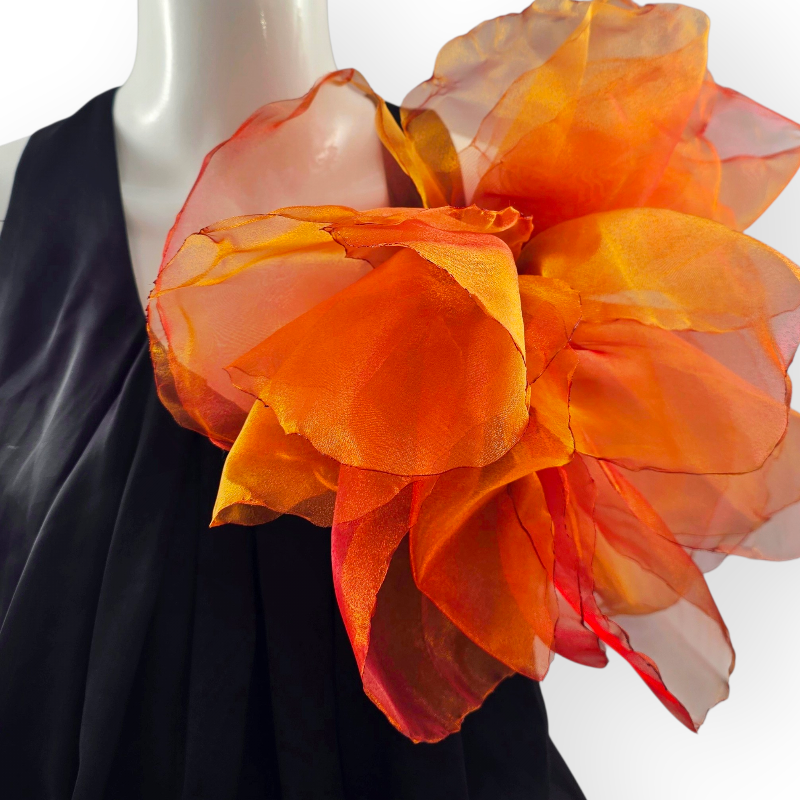 SPILLA FIORE ORGANZA PETALI GRANDI