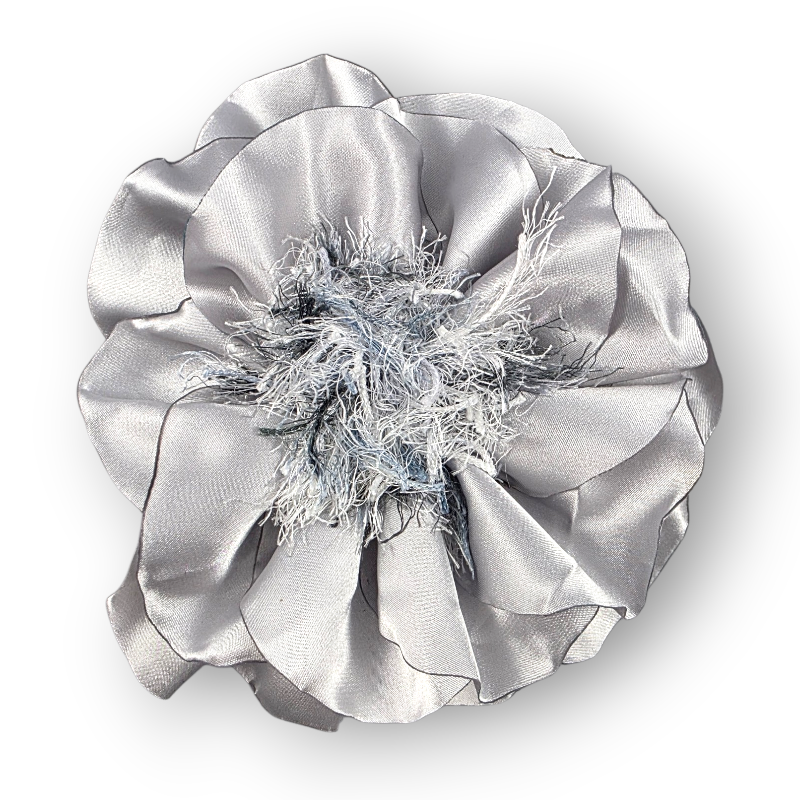 SPILLA FIORE ARGENTO