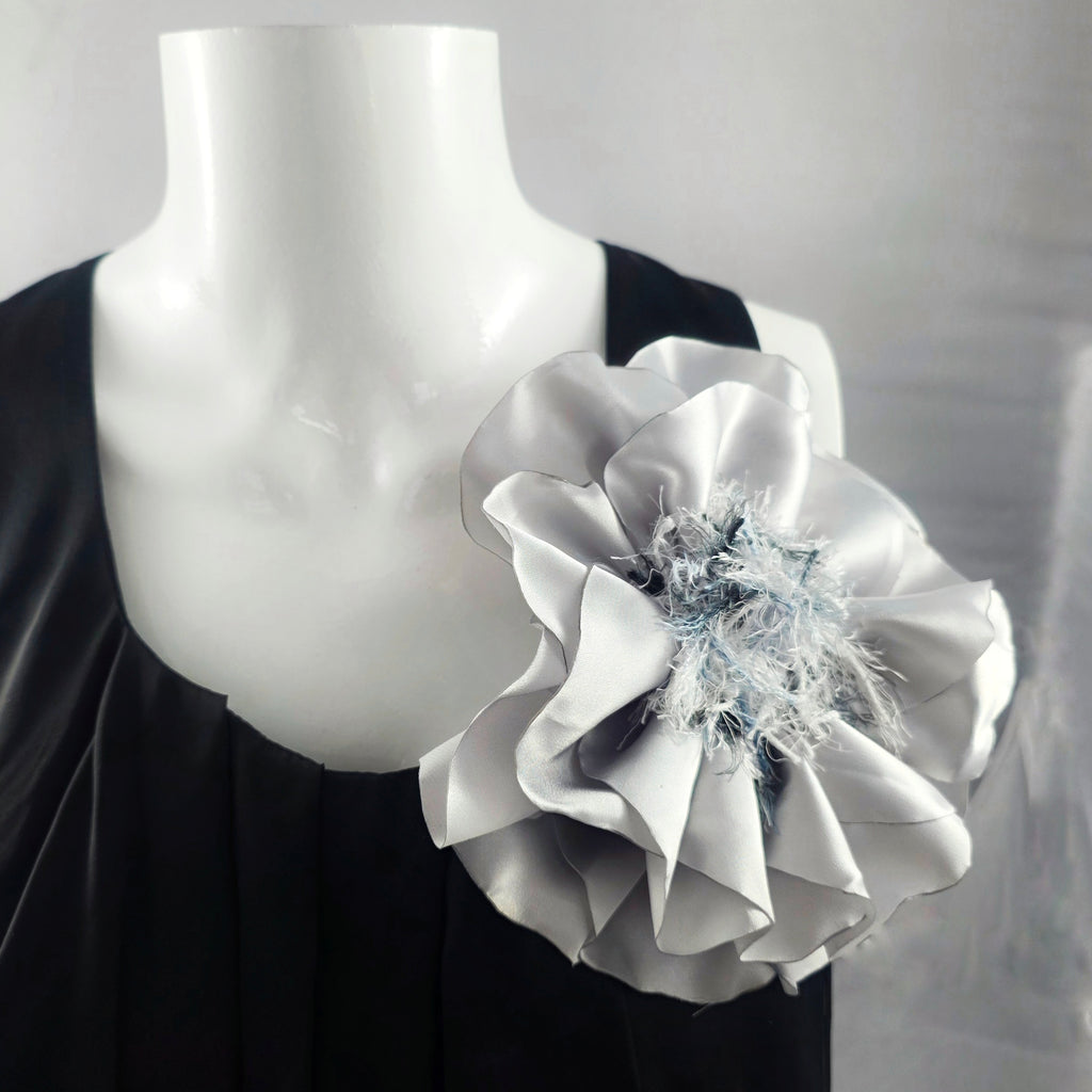 SPILLA FIORE ARGENTO