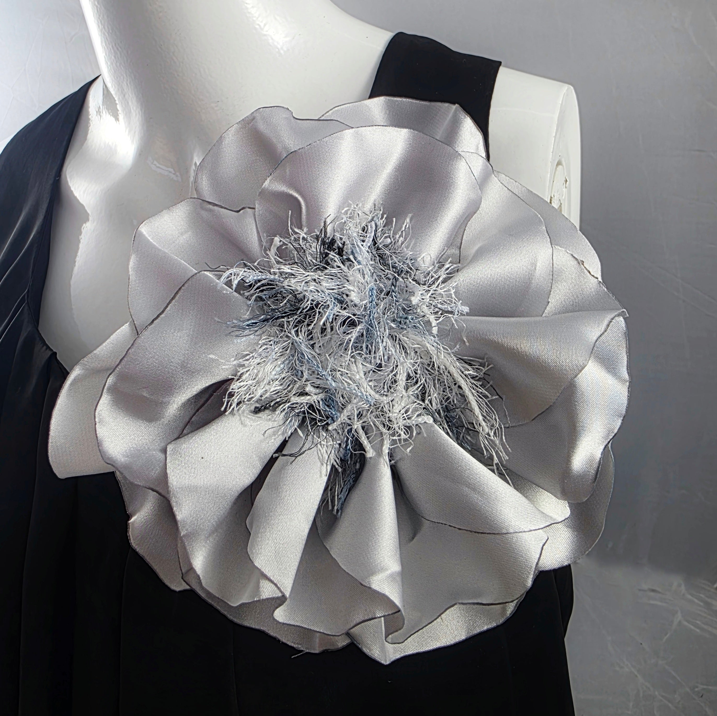 SPILLA FIORE ARGENTO