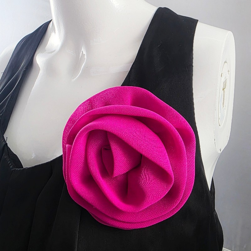 SPILLA ROSA IN GEORGETTE