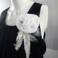 SPILLA IN GEORGETTE CON PUNTI LUCE