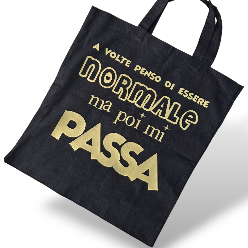SHOPPER IN COTONE, CON STAMPA