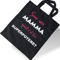 SHOPPER IN COTONE, CON STAMPA