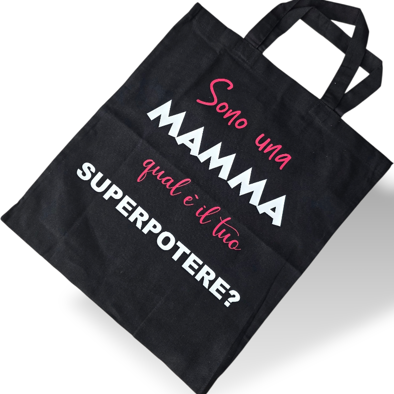 SHOPPER IN COTONE, CON STAMPA