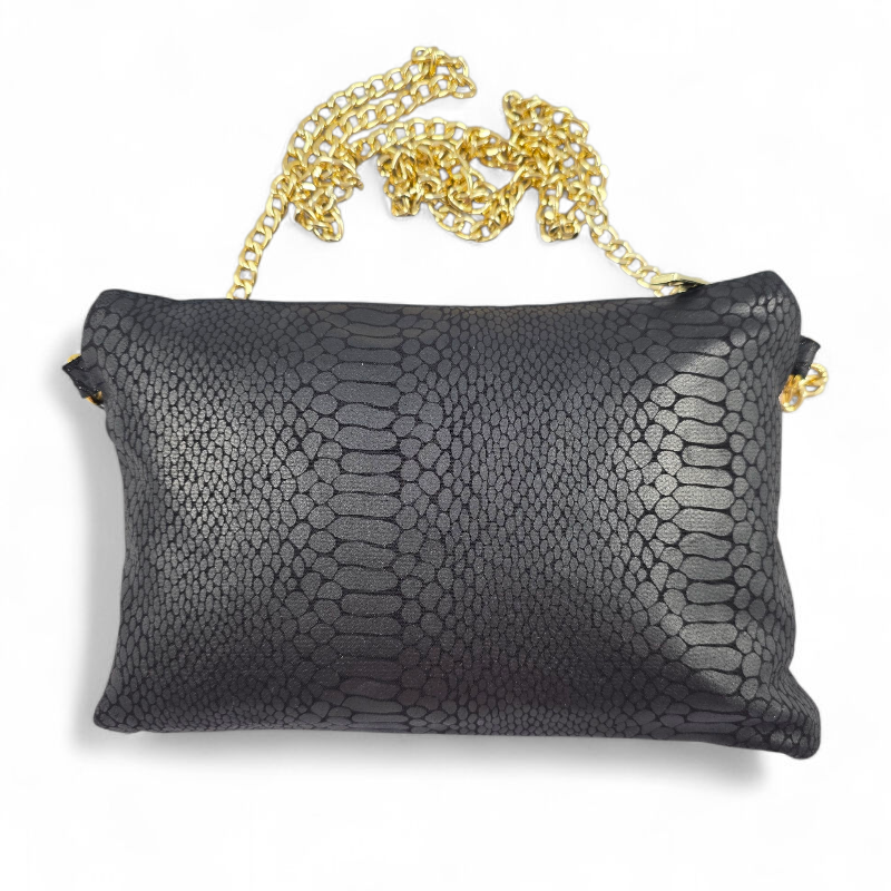 BORSA IN PELLE RICAMATA CON CHIAVE DI VIOLINO