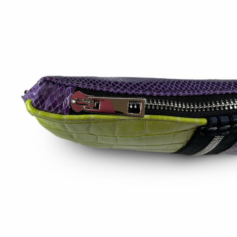 POCHETTE IN PELLE DOPPIO COLORE