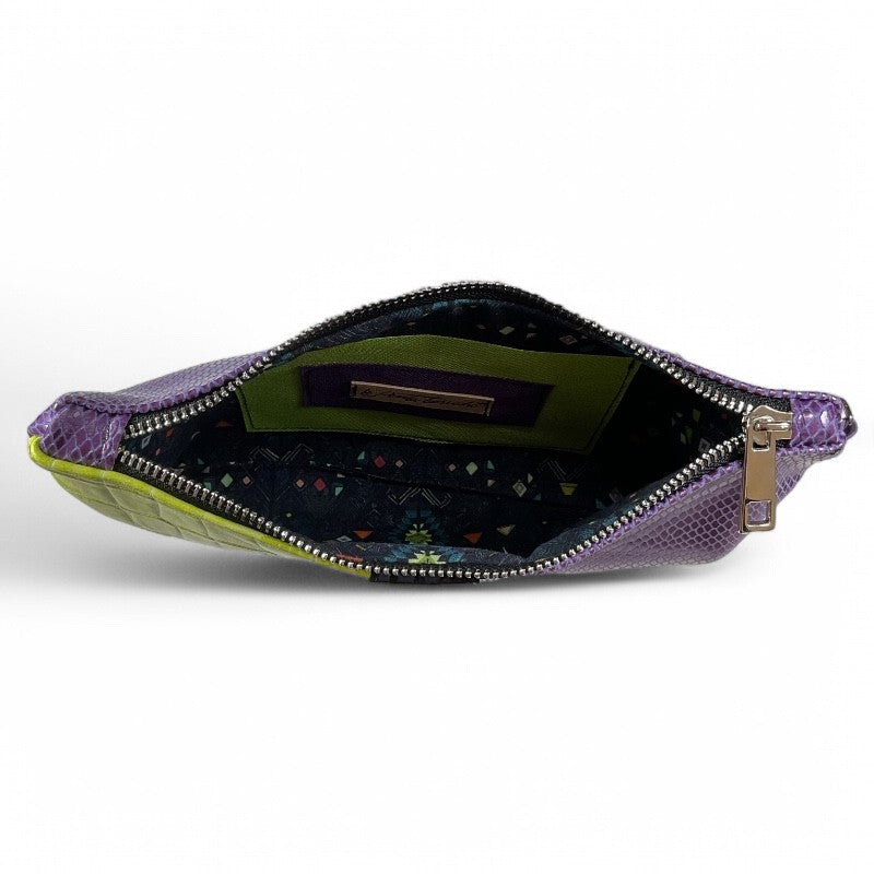 POCHETTE IN PELLE DOPPIO COLORE