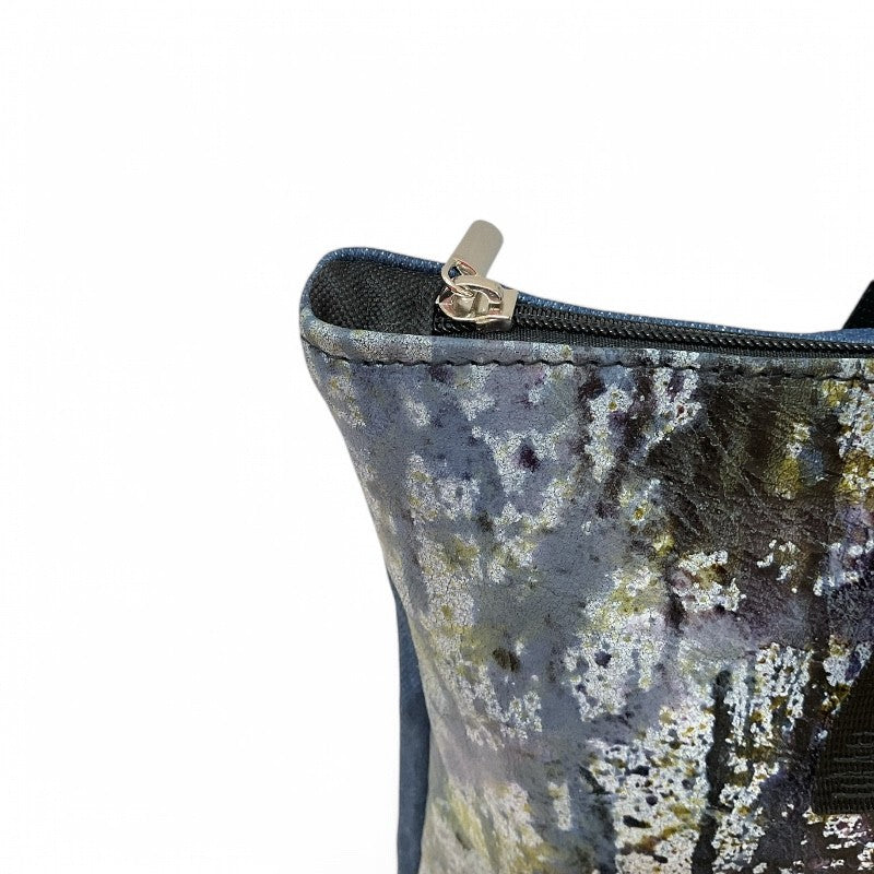 BORSA GRANDE, PELLE E JEANS